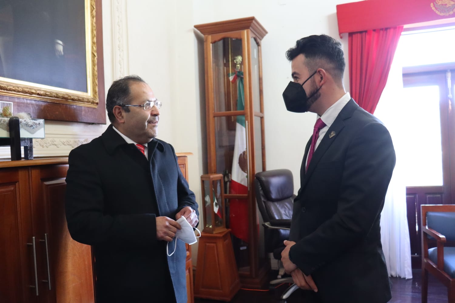 Reunión con el presidente municipal de Ciudad Hidalgo